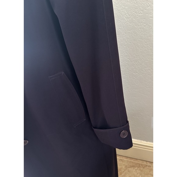 Vintage Preston & York Womens Size 6 Long Pea Coat Duster Overcoat Eggplant - Picture 4 of 10